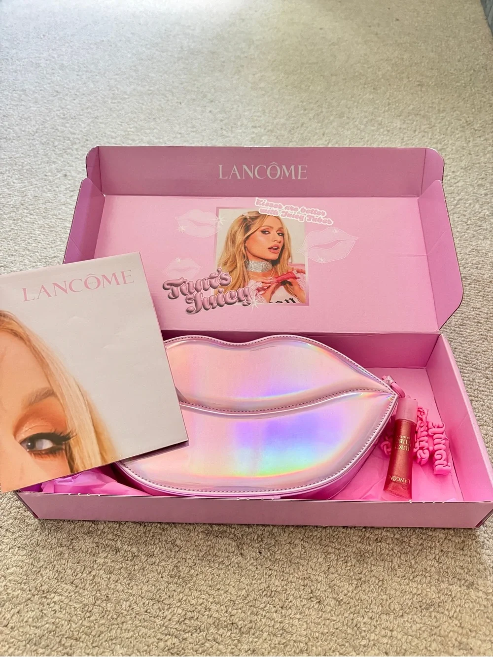 Lancôme Juicy Tubes 5 Lip Gloss Tube in Limited Edition Paris Hilton Lip Case 💋